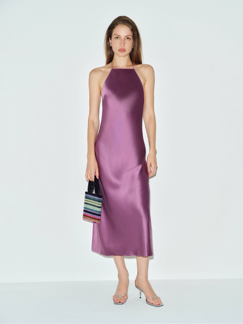 Reformation Silk Halter Midi Dress NWT Maripaz